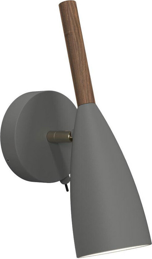 - Pure Vegglampe Grey/Walnut