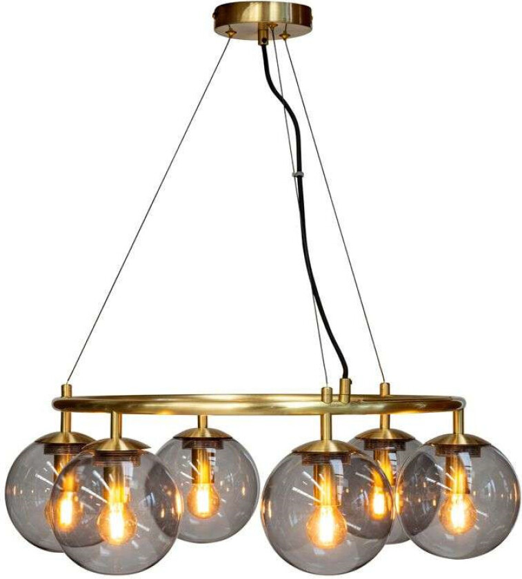 - Como 6 Pendel Brass/Opal