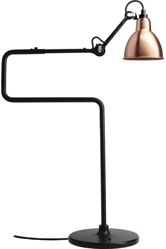 - 317 Bordlampe Svart/Kobber Lampe Gras
