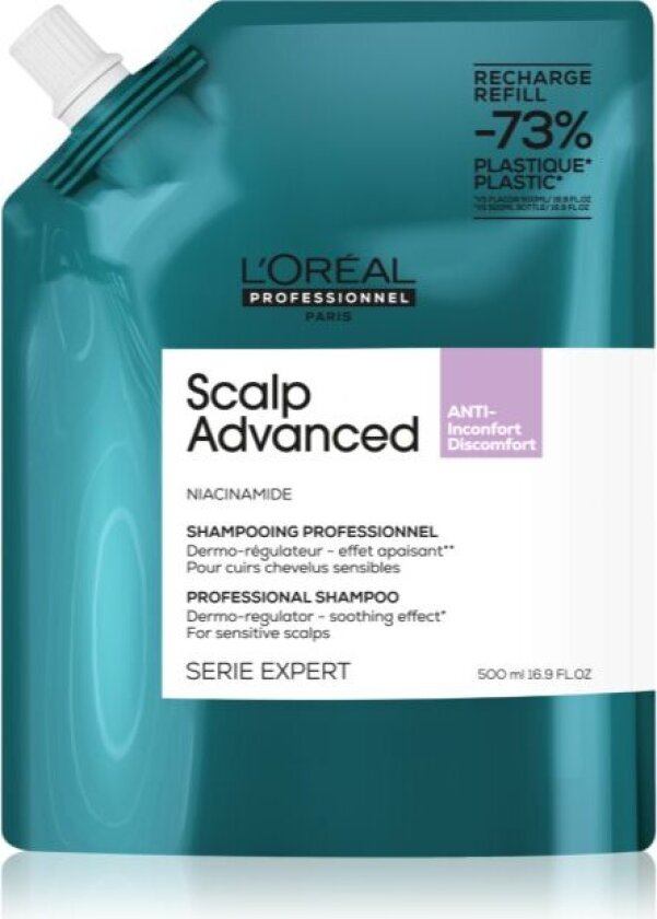 L’Oréal Professionnel Serie Expert Scalp Advanced shampoo for sensitiv og irritert hodebunn 500 ml