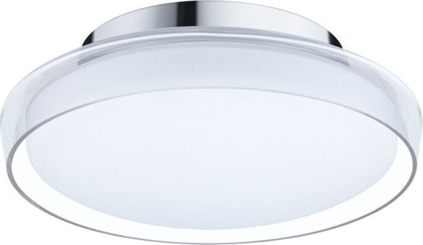 - Luena LED Taklampe IP44 3000K 600lm Chrome/Clear -