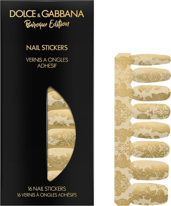 Dolce & gabbana Baroque Edition Gold Nail Stickers