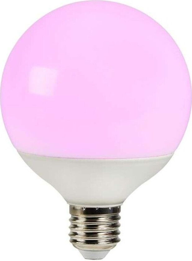 - Pære Smart Colour 9W (1055lm) 2200-6500K Dim. White Globe E27