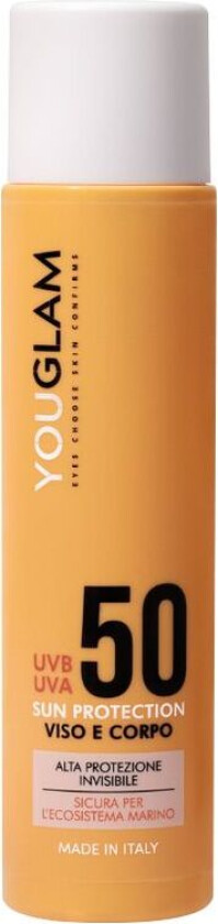 You Glam Solkrem Ansikt og Kropp Spf 50 100 Ml