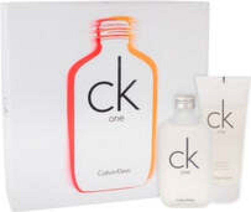 Calvin klein CK One Gavesett Unisex Eau de Toilette 100 ml og CK One dusjgelé 100 ml