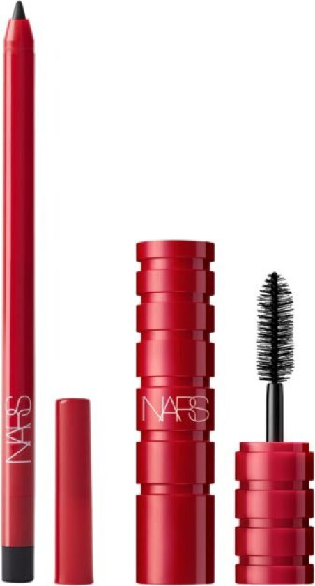 Climax gavepakke (for røykfylt sminke) mini volumiserende mascara 2,5 g + langvarig eyeliner i blyant 0,5 g