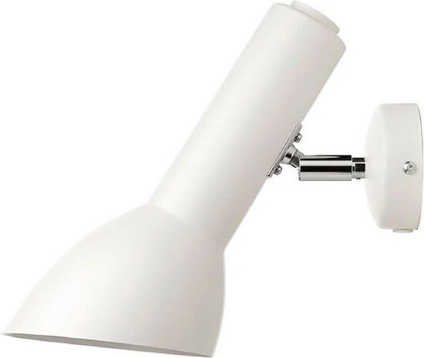 - Oblique Vegglampe Matt Hvit
