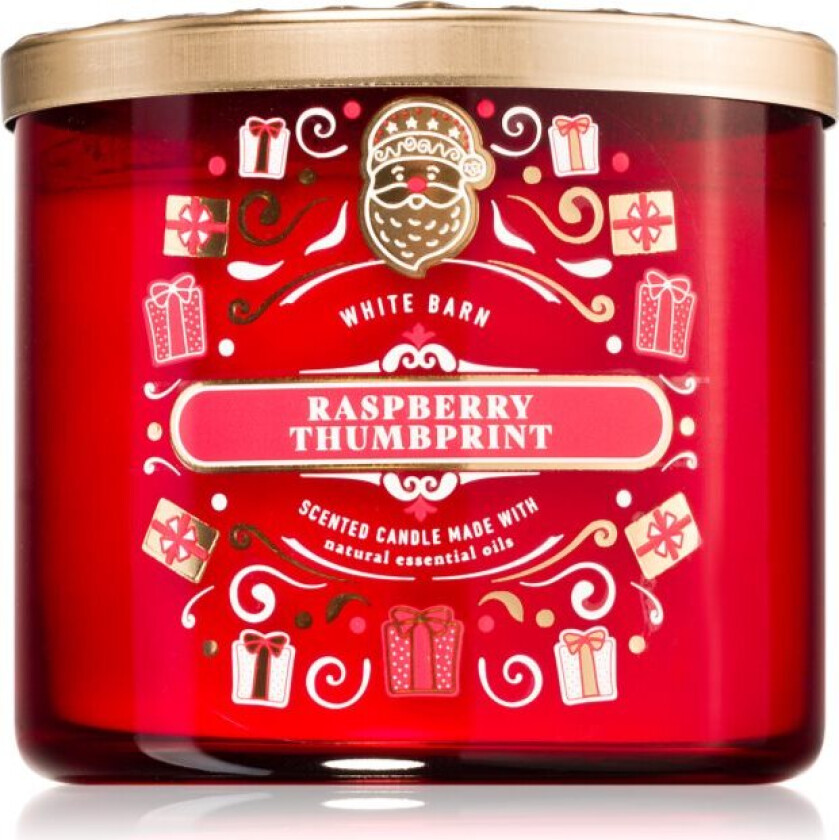 Bringebær Thumbprint duftlys 411 g