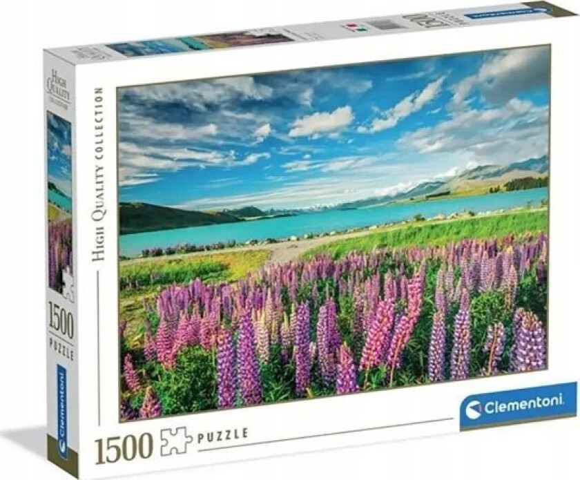 Cle Puslespill 1500 Hq Lupins Ved Lake Tekapo 31728