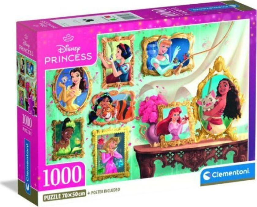 Cle Puslespill 1000 Kompakt Disney Princess 37046