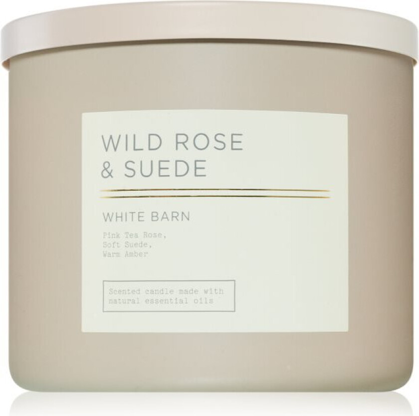 Wild Rose & Suede duftlys 411 g