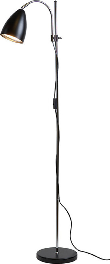 - Sway Gulvlampe Svart/Krom