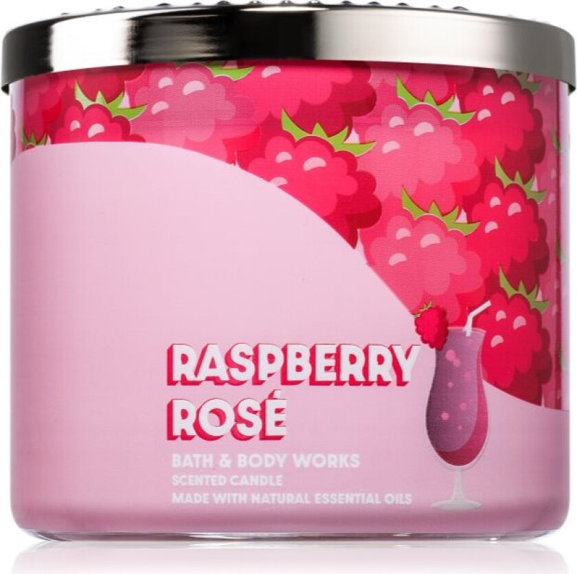 Bringebærrose duftlys 411 g