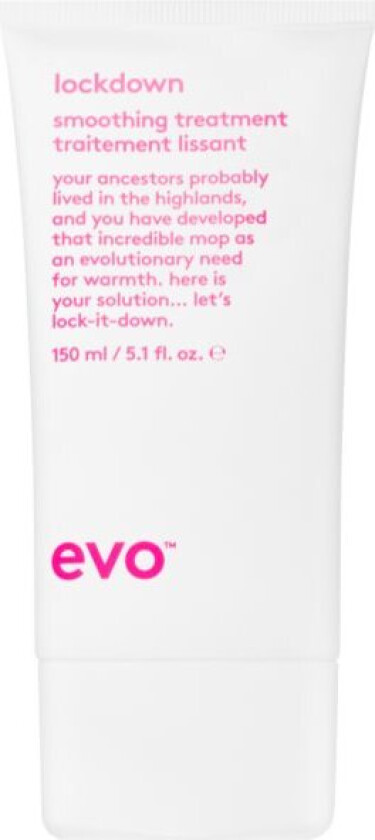 EVO Smooth Lockdown leave-in glattende balsam for rebelsk og krusete hår 150 ml