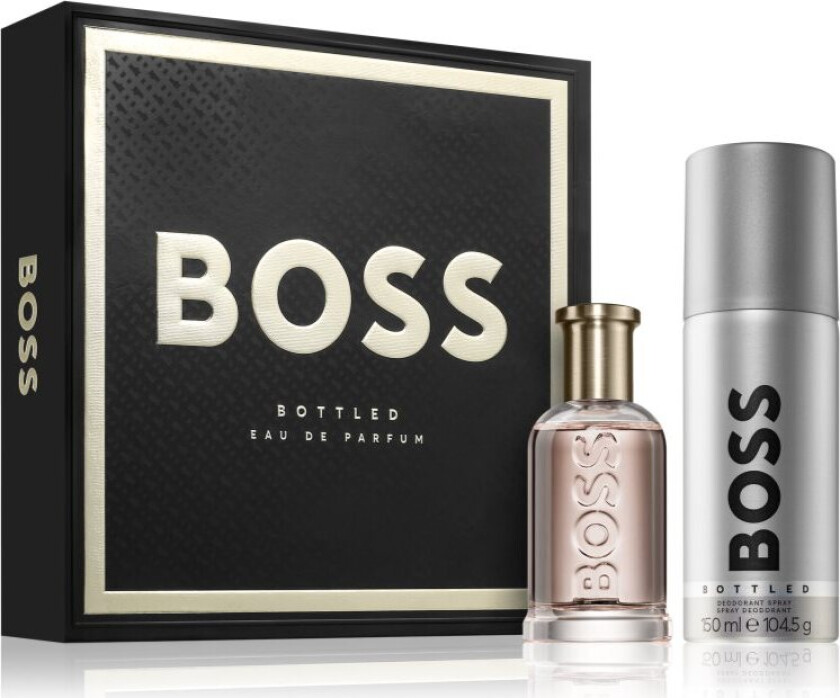 BOSS Flaskegavesett for menn Eau de Parfum 50 ml + deodorantspray 150 ml