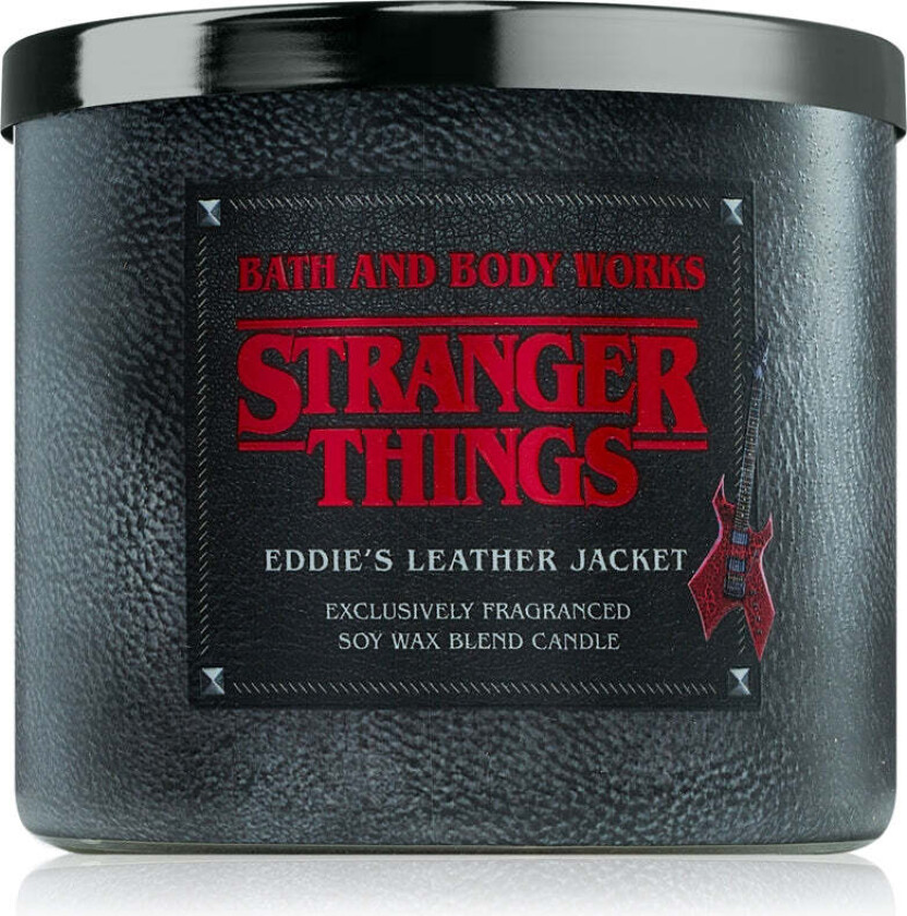 Stranger Things Eddies skinnjakke Duftlys 411g