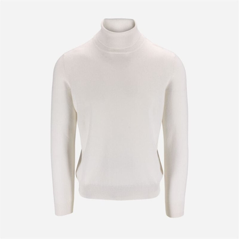 Turtle Neck Cashmere - White Hvit 50