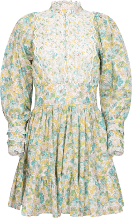 Cotton Slub Mini Dress - Anemone Fields XS