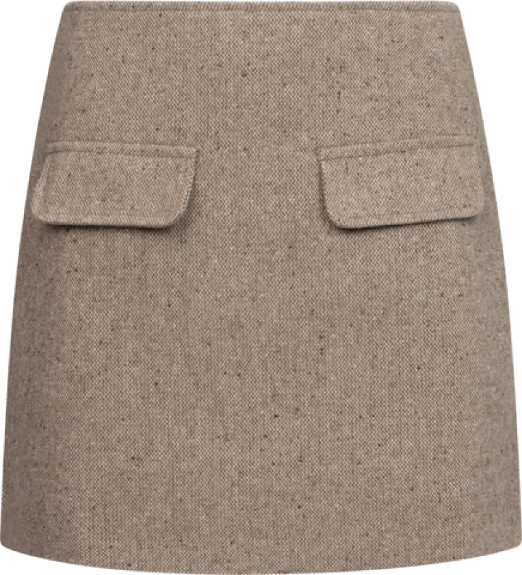 Sarahic Mini Skirt - Brown Melange M