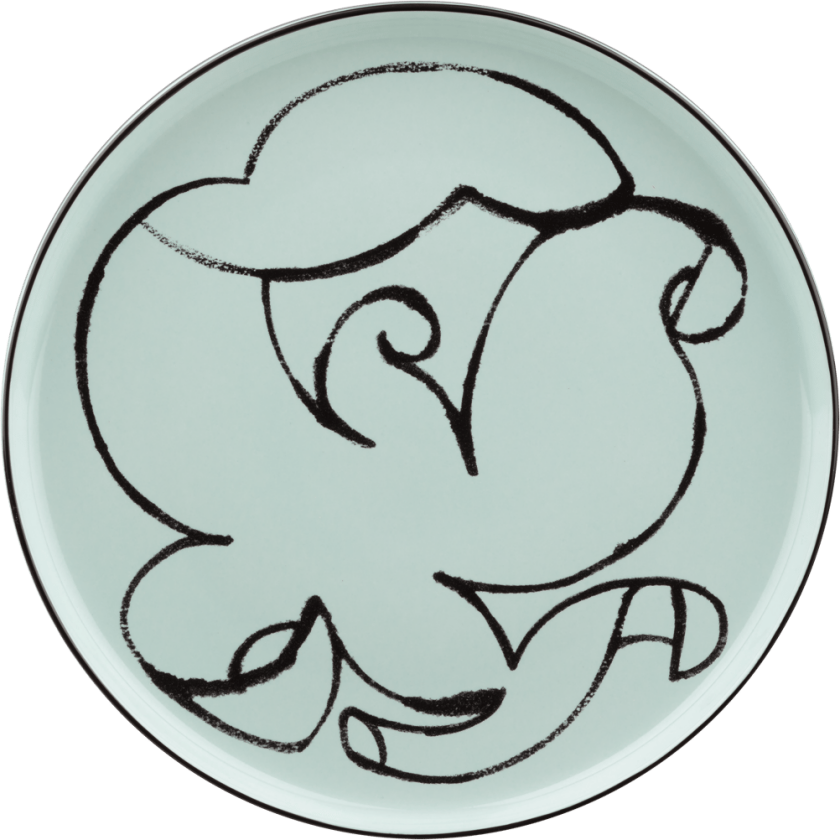 Pistilla tallerken Ø20 cm Mint-black