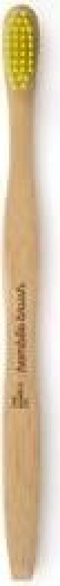 bambustannbørste voksen, medium - gul