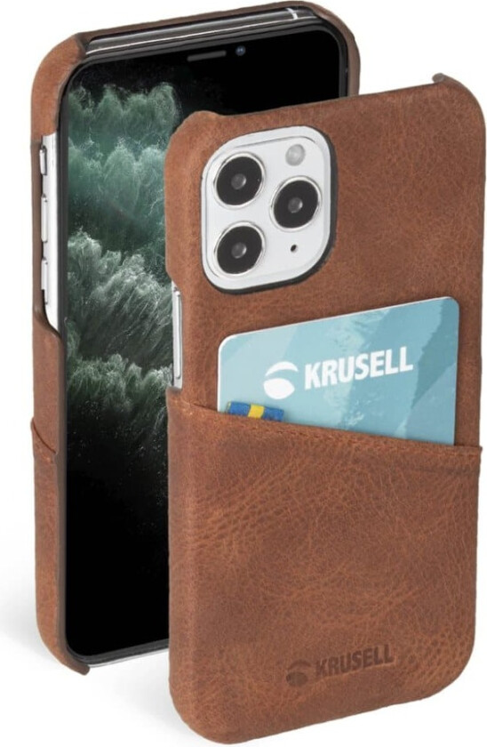 iPhone 12 Mini Deksel Sunne CardCover Vintage Cognac