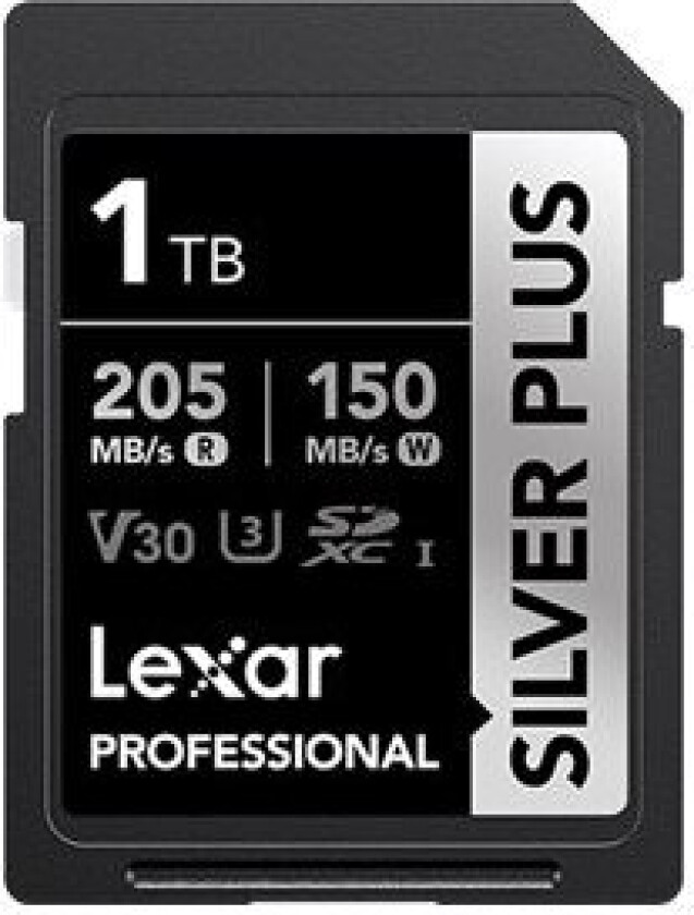 Kart Lexar Lexar Sdxc Professional Silver Plus Uhs-I/U3/A2/4K R205/W150 (V30) 256 Gb