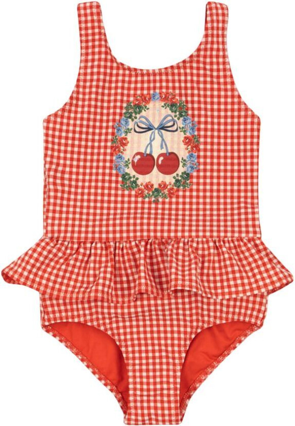 Soline Badedrakt Fiery Red | Rød | 18 months