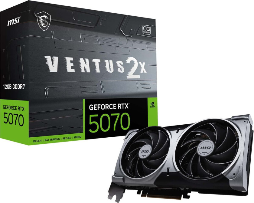 GeForce RTX 5070 12G VENTUS 2X OC grafikkort