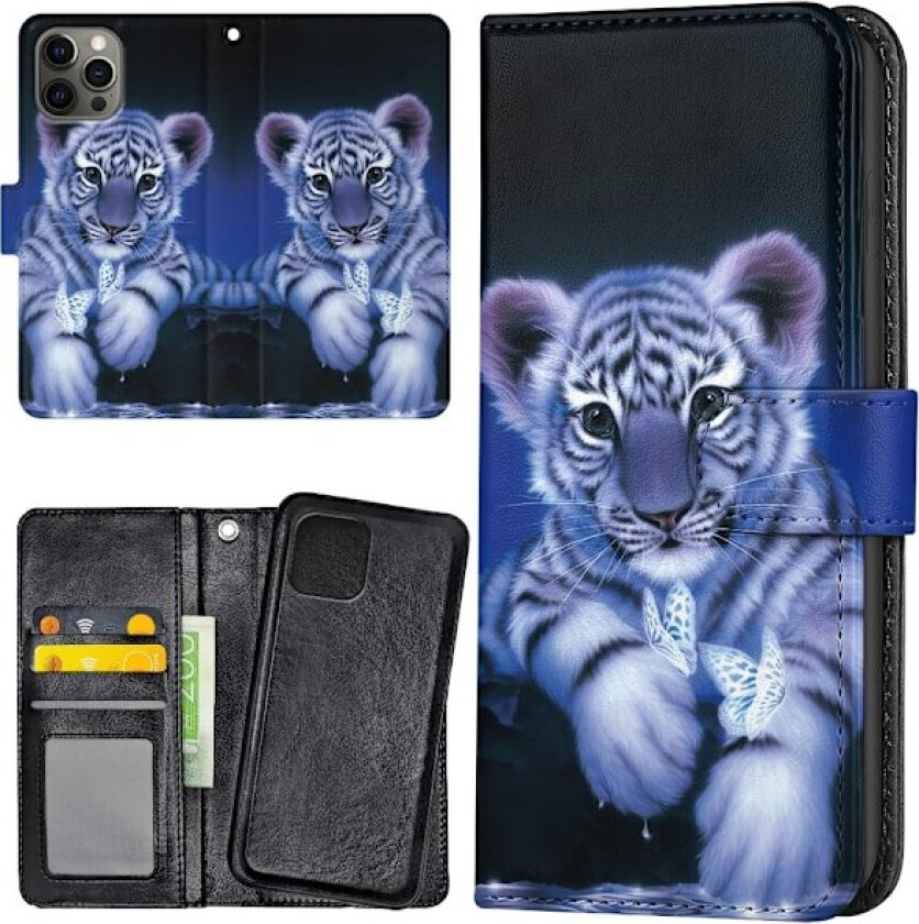 iPhone 16 Pro - Lommebok Deksel Tigerunge