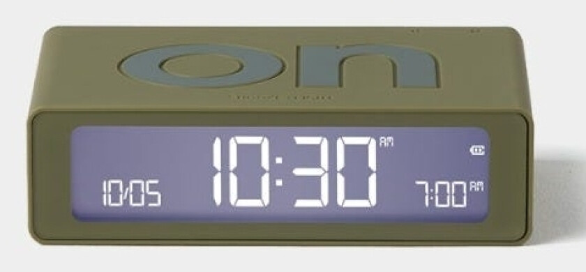 Flip Mini Double Sided Alarm Clock Khaki Lr158k9