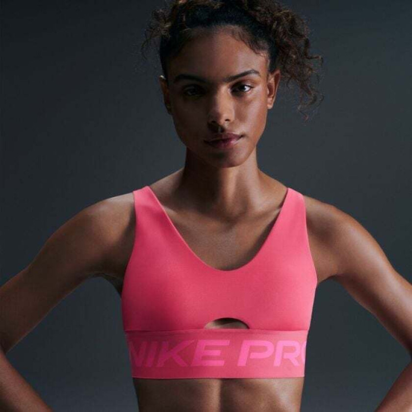 Pro Indy Plunge Bra Bold Aster Pink/Pinksicle/White S
