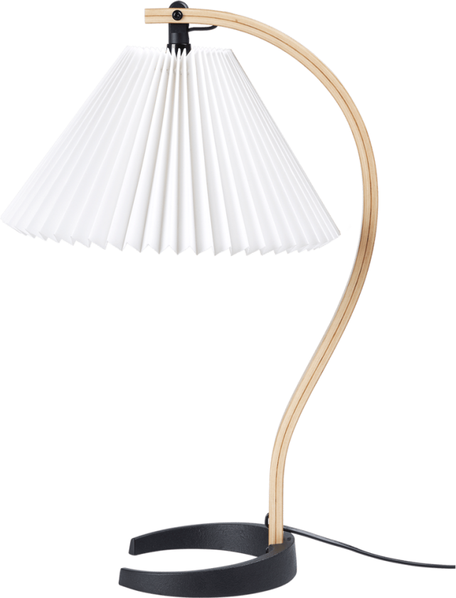 Timberline bordlampe Oak-birch-white