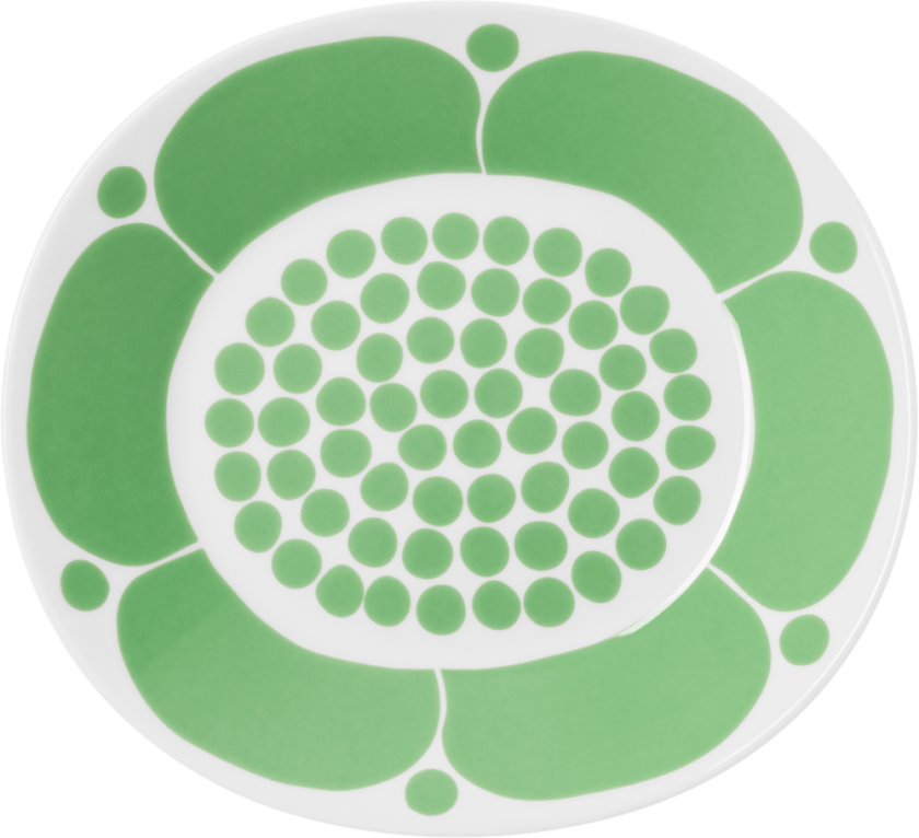 Sunnuntai tallerken oval 25 cm Grønn