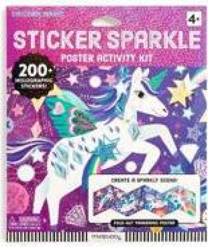 Unicorn Magic Sticker Sparkle Poster Activity Kit