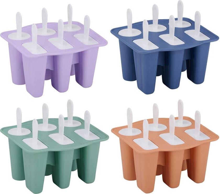 Iskremformer i silikon - 6-pakning