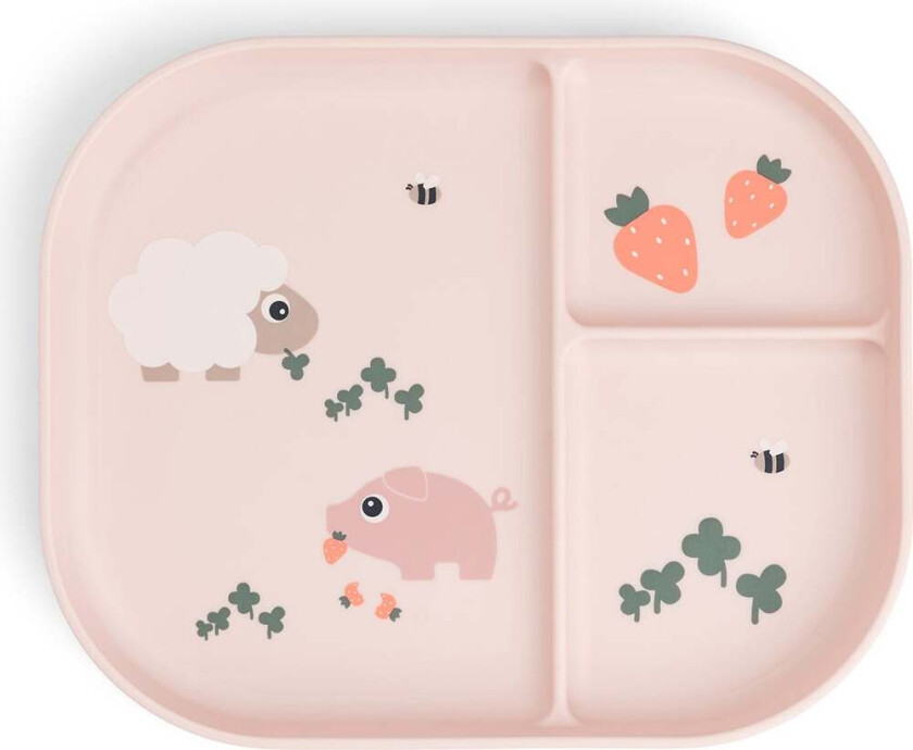 Tiny Farm Foodie Delt Tallerken, Powder - Tåteflasker & Tilbehør