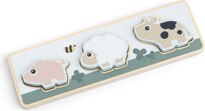Tiny Farm Sensorisk Puslespill - Barnespill
