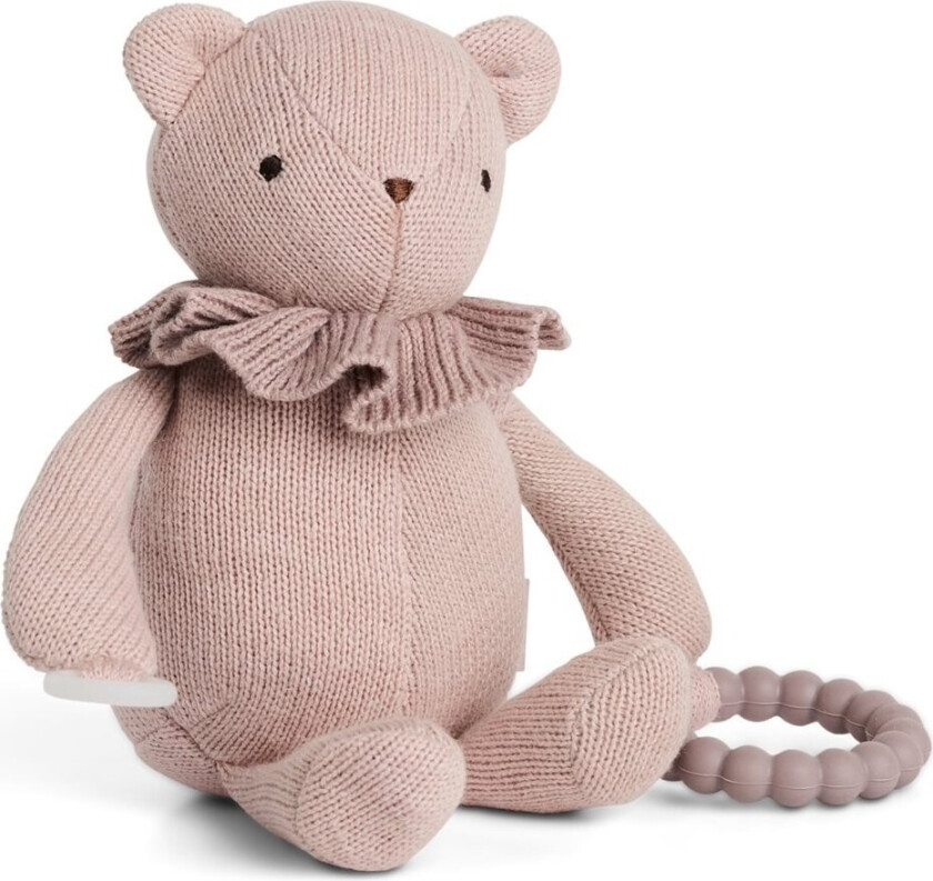 Little activity bear, for dummy and teether, soft rose (40006-37)