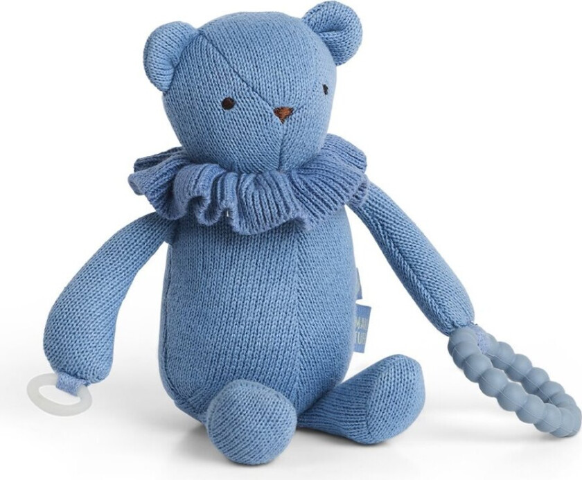 Little activity bear, for dummy and teether, blue - (40006-36)