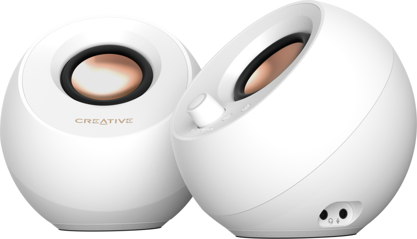 Pebble Pro Stereo Speakers, White