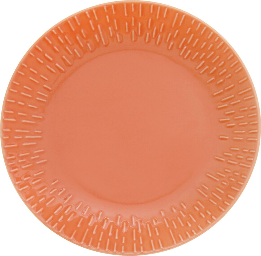 - Life in Colour - Confetti - Apricot dessert plate w/relief porcelain (13322)