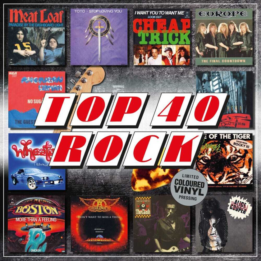 Diverse Artister Top 40 Rock LP/Vinyl