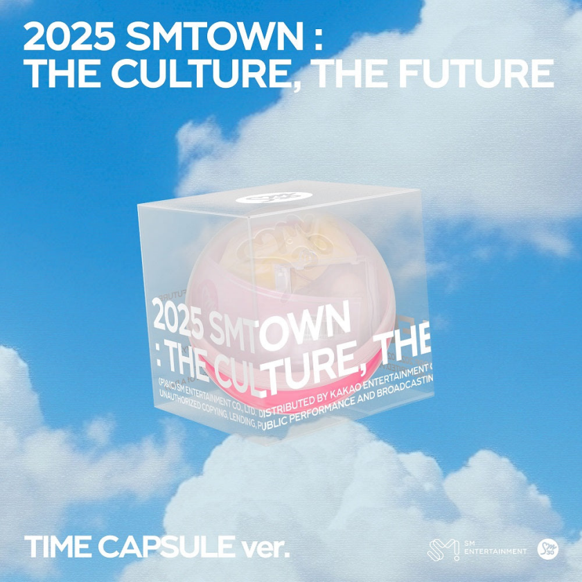 2025 SMTown : The Culture, The Future Time Capsule Random Version incl. Smini Case, Keyring Ball Chain, Folded Poster, Balloon + MiniPhotocard