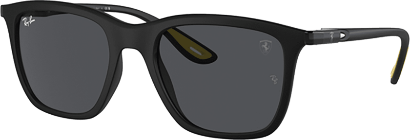 Ray-Ban Sunglasses 0RB4433M Matte Black/Dark Grey lenses, solbriller MATTE BLACK