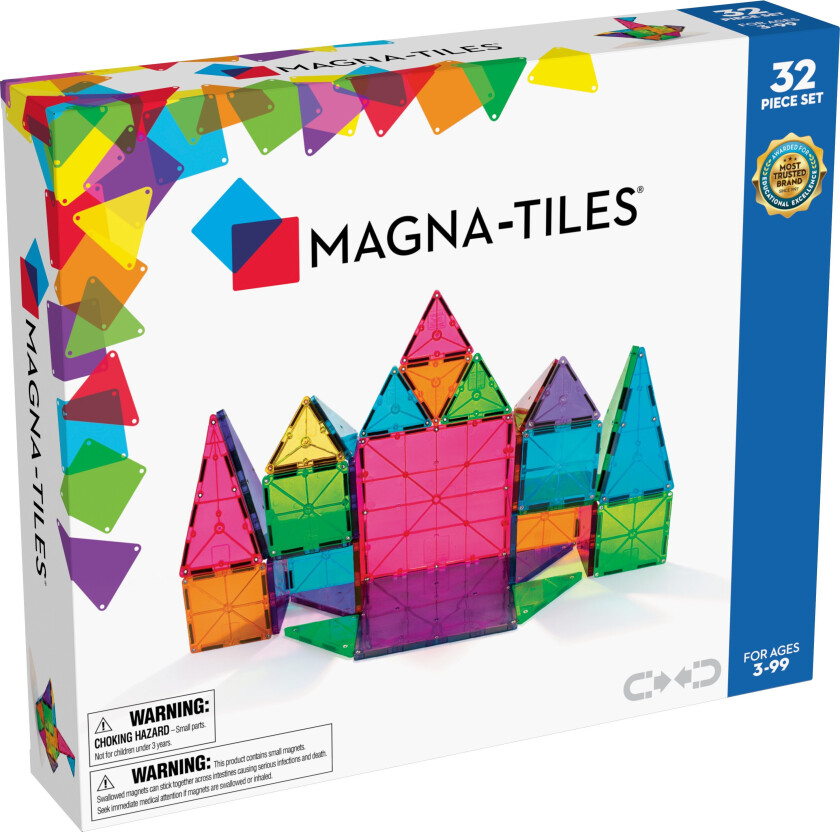 Magna Fliser Klare Farger 32 Stk Magna Tiles Collection Set 21322