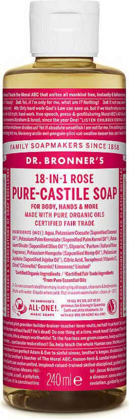 Dr. Bronner's - Liquid Soap Rose 240 ml