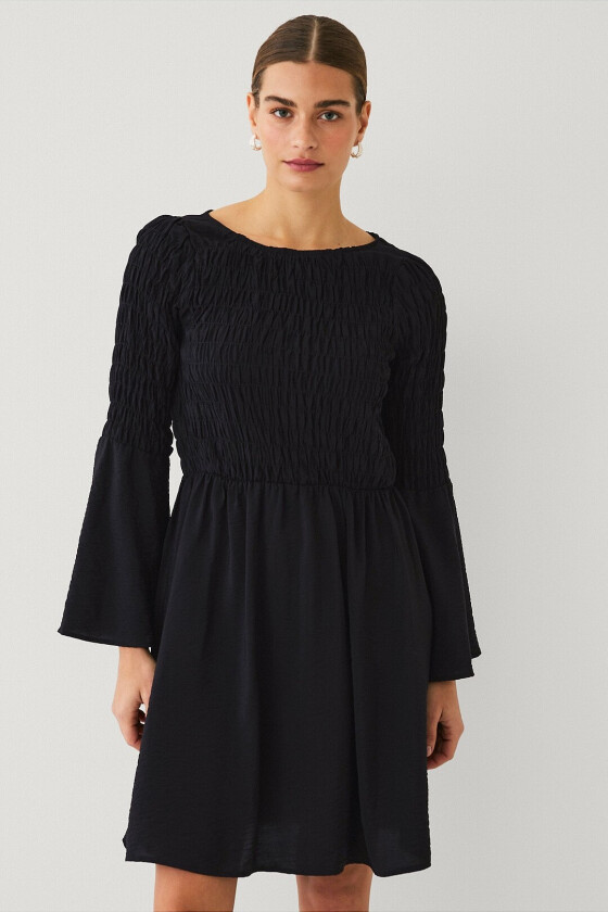 Smock-kjole - Svart