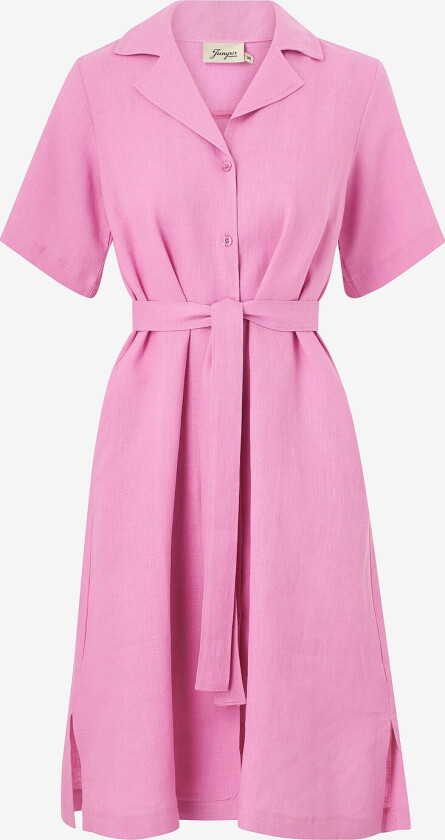 Kjole i lin Hellvi Dress - Rosa
