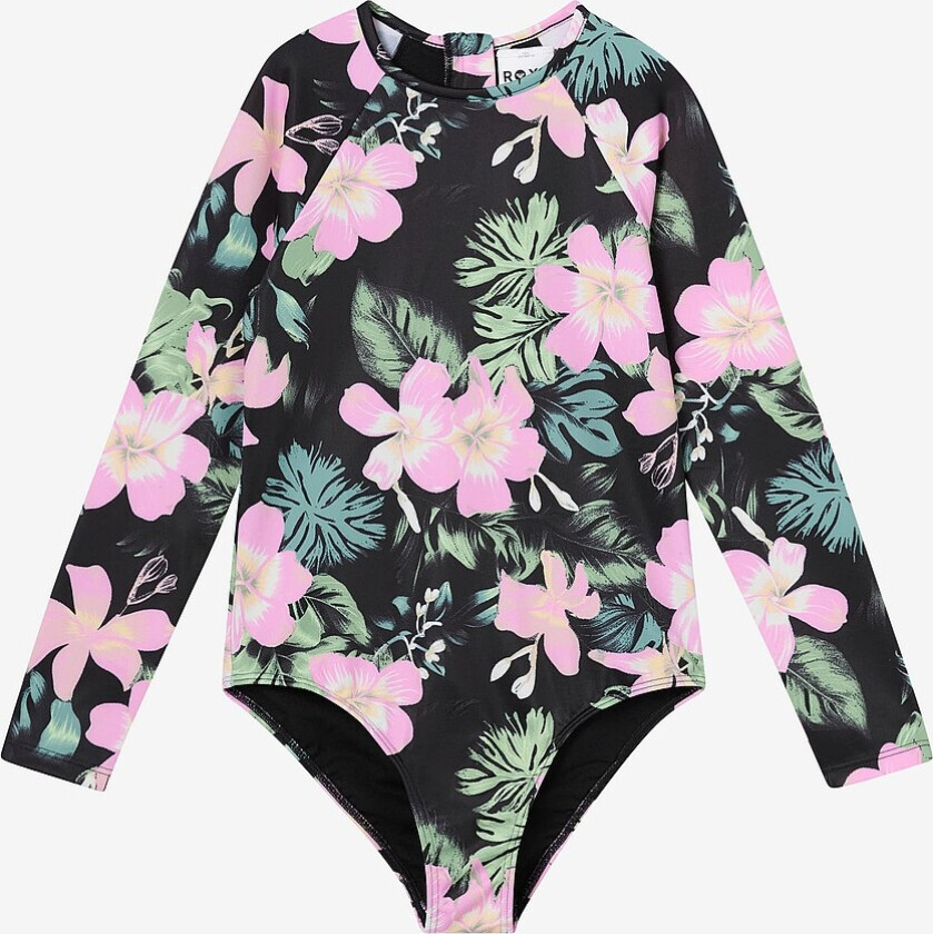 Badedrakt Shadow Floral Onesie - Svart